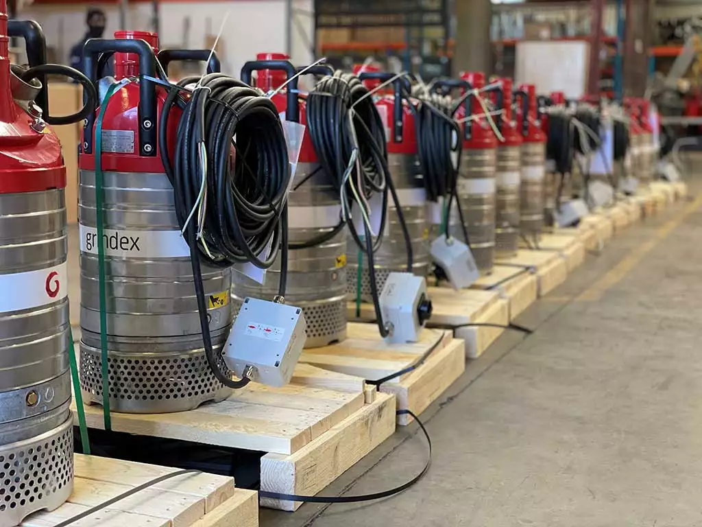 Bomba sumergible para minería y construcción